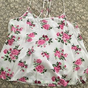 No boundaries floral tank